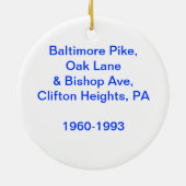 Bazaar "Memories are in the Bag" Keramisch Ornament (Achterkant)