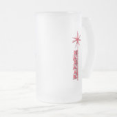 Bazaar Retro Font en Sputnik Bevroren Mok (Voorkant rechts)