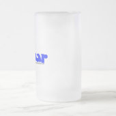 Bazaar Retro Font en Sputnik Bevroren Mok (Center)