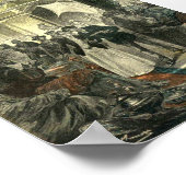 Bazaar, Samarkand, Jules Verne, Claudius Bombarnac Poster (Hoek)