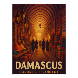 Bazaar & specerijen - Kleuren van Damascus Perfect Poster