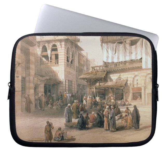 Bazaar van de Coppersmiths, Cairo, uit "Egypte en Laptop Sleeve (Voorkant)