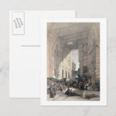 Bazaar van de zijderupsentelers in Caïro uit "Egyp Briefkaart (Voorkant / Achterkant)