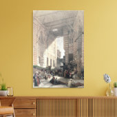Bazaar van de zijderupsentelers in Caïro uit "Egyp Canvas Afdruk (Insitu (Woonkamer))