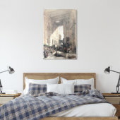 Bazaar van de zijderupsentelers in Caïro uit "Egyp Canvas Afdruk (Insitu (Slaapkamer))
