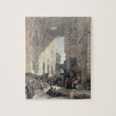 Bazaar van de zijderupsentelers in Caïro uit "Egyp Legpuzzel (Verticaal)