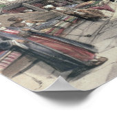 Bazaar van de zijderupsentelers in Caïro uit "Egyp Poster (Hoek)