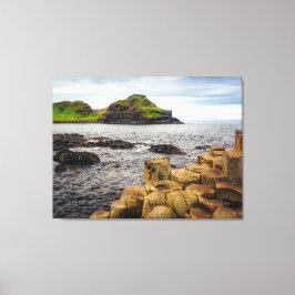 Bazaltkolommen aan de Causeway Coast Ierland Lands Canvas Afdruk