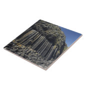 Bazaltkolommen bij Fingal's Cave, Staffa, voor de  Tegeltje (Zijkant)