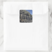 Bazaltkolommen bij Fingal's Cave, Staffa, voor de  Vierkante Sticker (Tas)