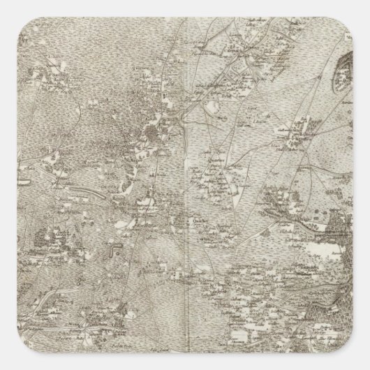 Bazas Vierkante Sticker (Voorkant)