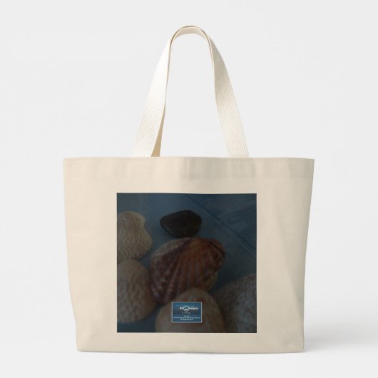 Bazel 2 (SeaShells) RFPMDesignes ©️ 2012 Grote Tote Bag (Achterkant)