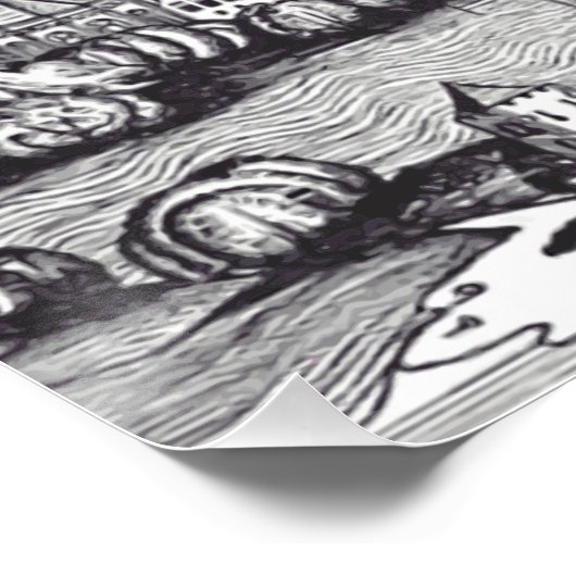 Bazel in het noordwesten van Zwitserland Perfect Poster (Hoek)