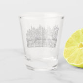 Bazel in het noordwesten van Zwitserland Shot Glas (Achterkant)