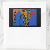 Bazel Rechthoekige Sticker (Tas)