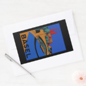 Bazel Rechthoekige Sticker (Envelop)