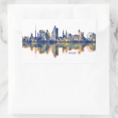 Bazel Skyline Rechthoekige Sticker (Tas)