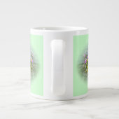 Bazel van de bloesems grote koffiekop (Achterkant)