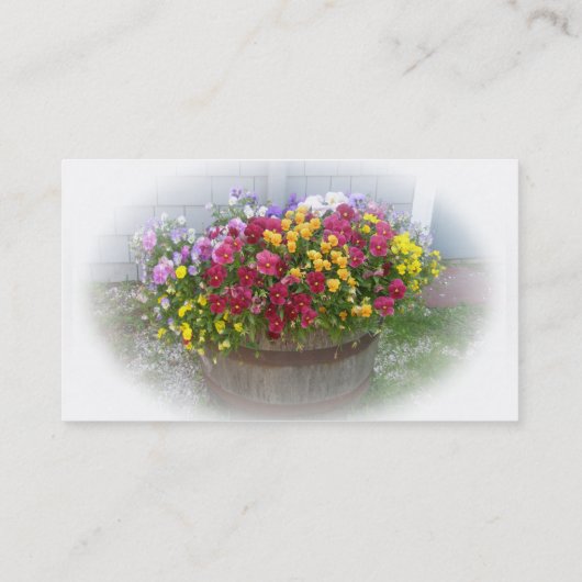 Bazel van de bloesems visitekaartje (Achterkant)