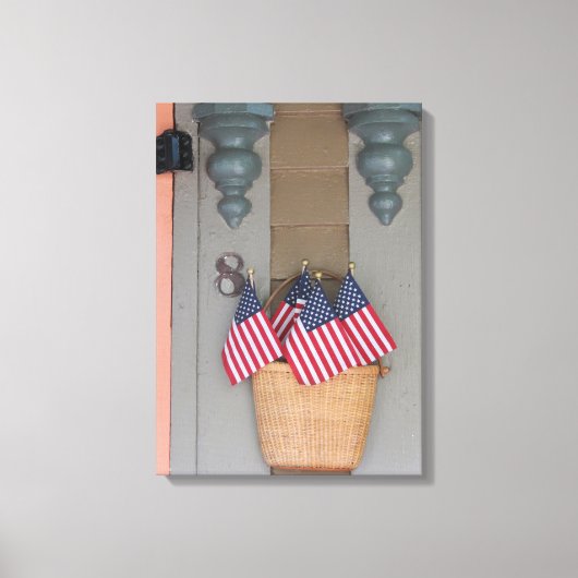 Bazel van de vlag - de wijngaard van Martha Canvas Afdruk (Voorkant)