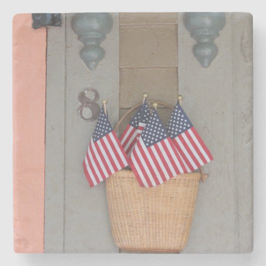 Bazel van de vlag - de wijngaard van Martha Stenen Onderzetter (Voorkant)