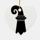 Bazel, vlag Zwitserland Keramisch Ornament (Achterkant)