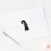 Bazel, vlag Zwitserland Ronde Sticker (Envelop)