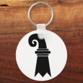 Bazel, vlag Zwitserland Sleutelhanger (Voorkant)