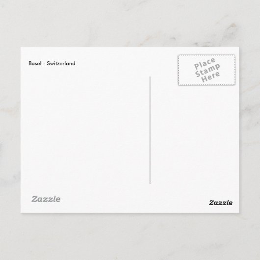 Bazel - Zwitserland Briefkaart (Achterkant)
