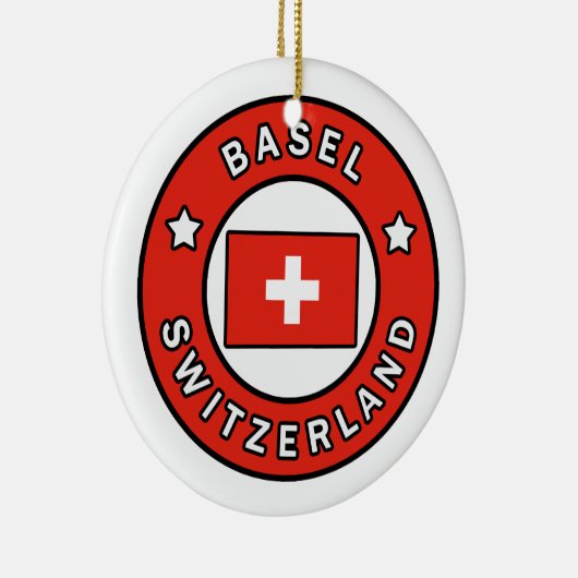 Bazel Zwitserland Keramisch Ornament (Rechts)