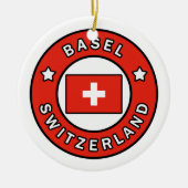Bazel Zwitserland Keramisch Ornament (Voorkant)