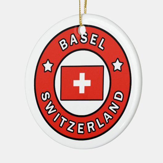 Bazel Zwitserland Keramisch Ornament (Links)