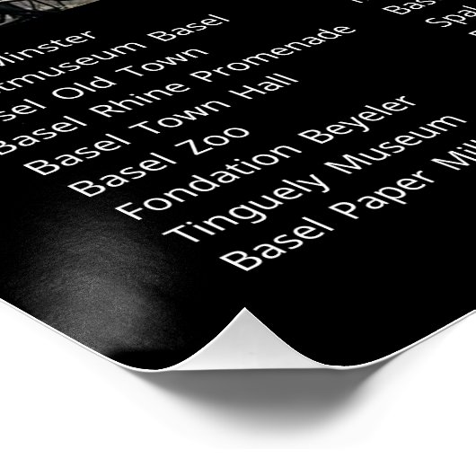 Bazel, Zwitserland Perfect Poster (Hoek)
