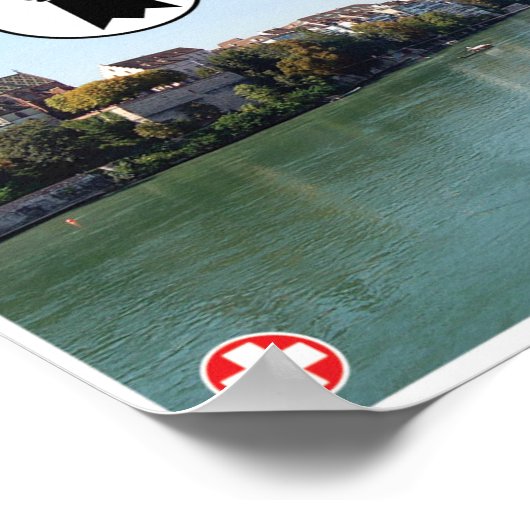 Bazel - Zwitserland Poster (Hoek)