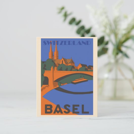  Bazel Zwitserland reizen Briefkaart (Staand voorkant)