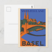 Bazel Zwitserland reizen Briefkaart (Voorkant / Achterkant)
