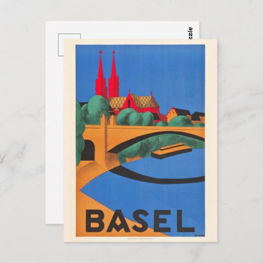  Bazel Zwitserland reizen Briefkaart (Voorkant / Achterkant)