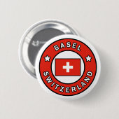 Bazel Zwitserland Ronde Button 5,7 Cm (Voorkant /achterkant)