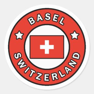 Bazel Zwitserland Ronde Sticker