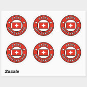 Bazel Zwitserland Ronde Sticker (Vel)