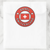 Bazel Zwitserland Ronde Sticker (Tas)