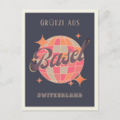Bazel Zwitserland Schweiz stad Grüezi groeten Briefkaart (Voorkant)