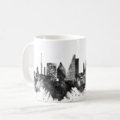 Bazel Zwitserland Skyline BW Koffiemok (Voorkant links)