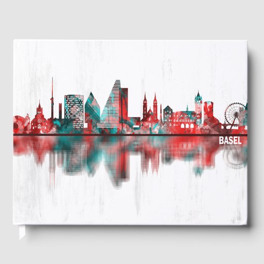 Bazel Zwitserland Skyline Gastenboek (Voorkant)