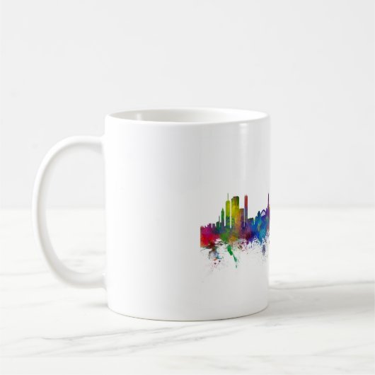 Bazel Zwitserland Skyline Koffiemok (Links)