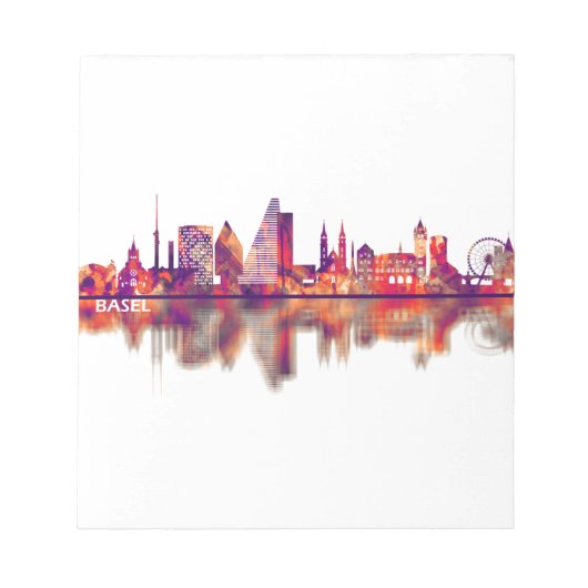 Bazel Zwitserland Skyline Notitieblok (Voorkant)