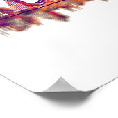 Bazel Zwitserland Skyline Poster (Hoek)