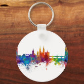 Bazel Zwitserland Skyline Sleutelhanger (Voorkant)