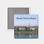 Bazel/Zwitserland - Souvenirmagneet Magneet (Voorkant / Achterkant)