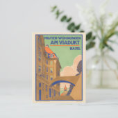 Bazel Zwitserland Swiss Travel Briefkaart (Staand voorkant)